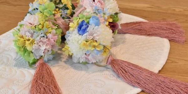 橿原モデルハウスにて「春のフラワーボール」ワークショップを開催しました♩
