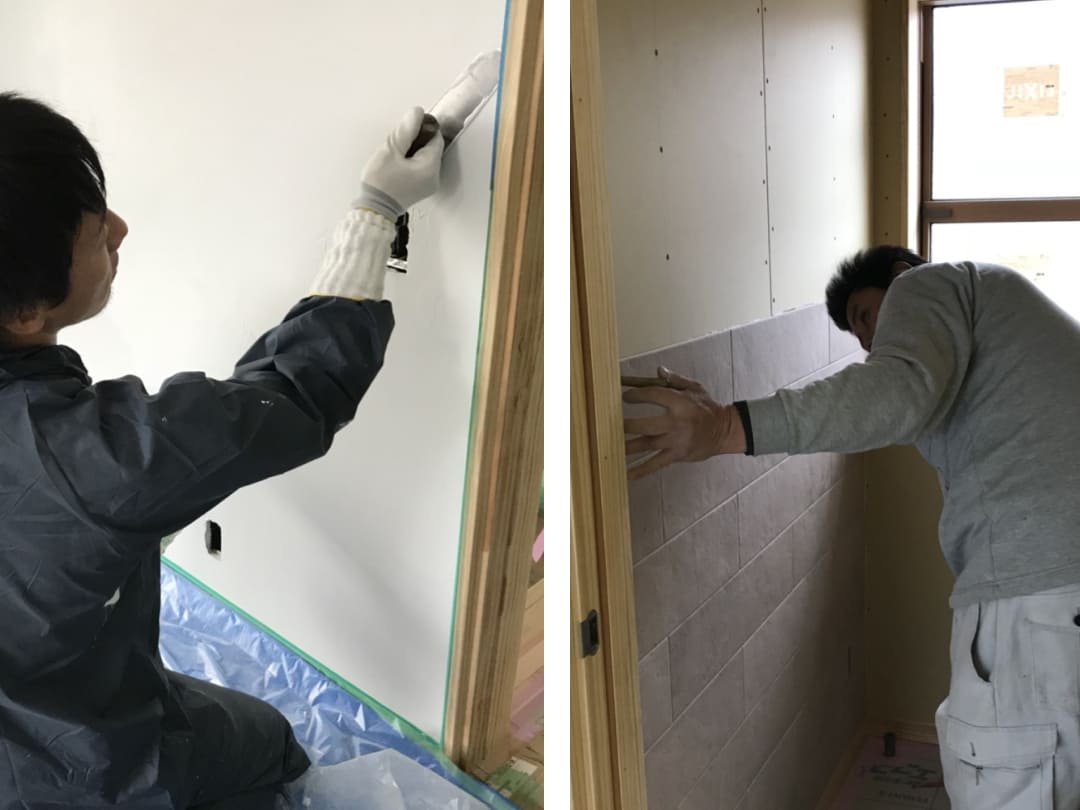 田ノ上工務店で働く職人さんたち２