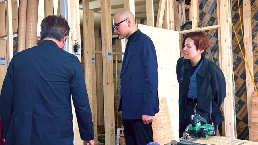 構造見学会の様子